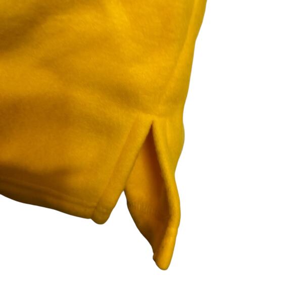 4370)Vintage 90s Authentic Forenza Large Solid Yellow Button Down Fleece Jacket - Picture 6 of 9